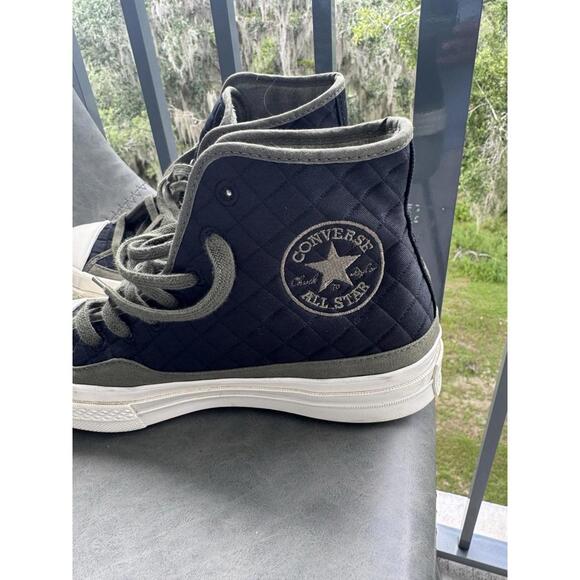 Converse Chuck Taylor Fleece Quilted‎ High Top Sneakers Sz 6.5W 8.5M - Picture 3 of 14